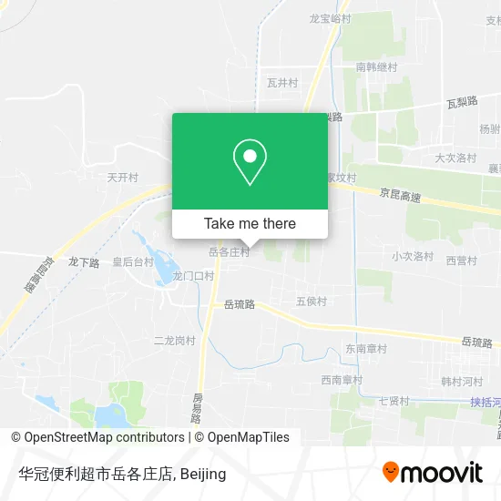 华冠便利超市岳各庄店 map