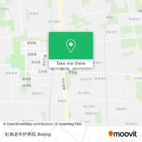 虹枫老年护养院 map