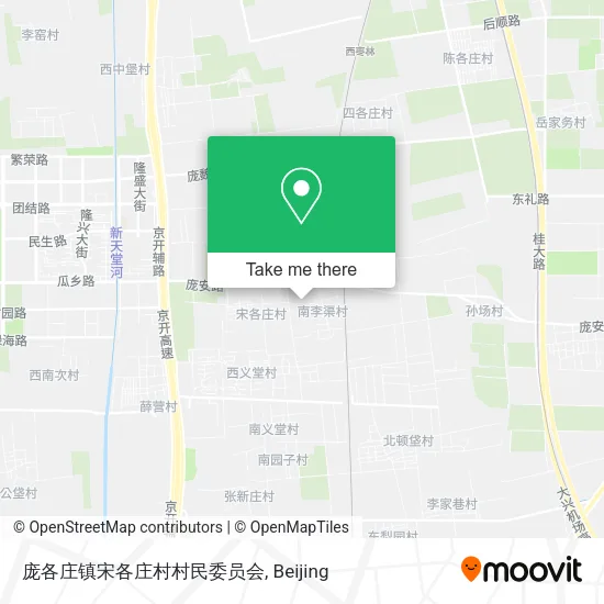 庞各庄镇宋各庄村村民委员会 map