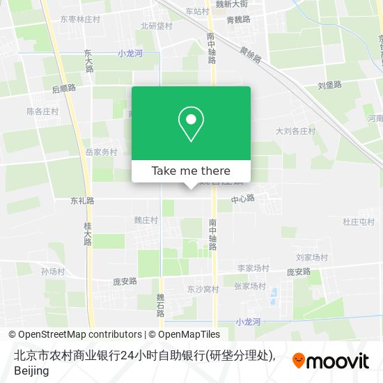 北京市农村商业银行24小时自助银行(研垡分理处) map