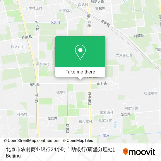 北京市农村商业银行24小时自助银行(研垡分理处) map