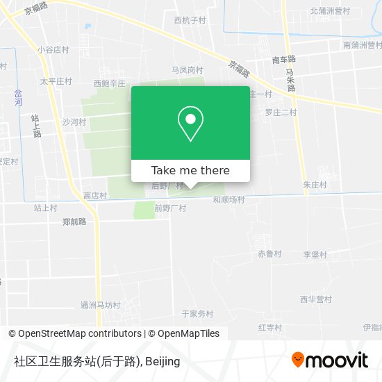 社区卫生服务站(后于路) map