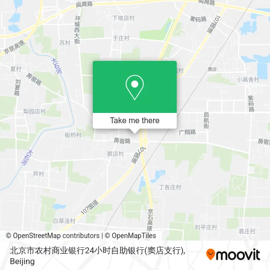 北京市农村商业银行24小时自助银行(窦店支行) map