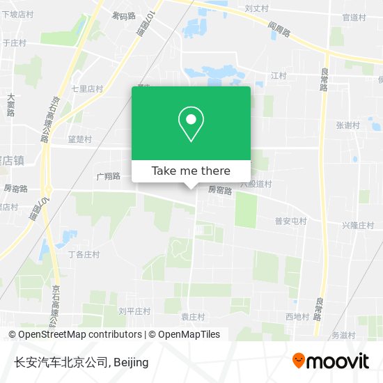 长安汽车北京公司 map