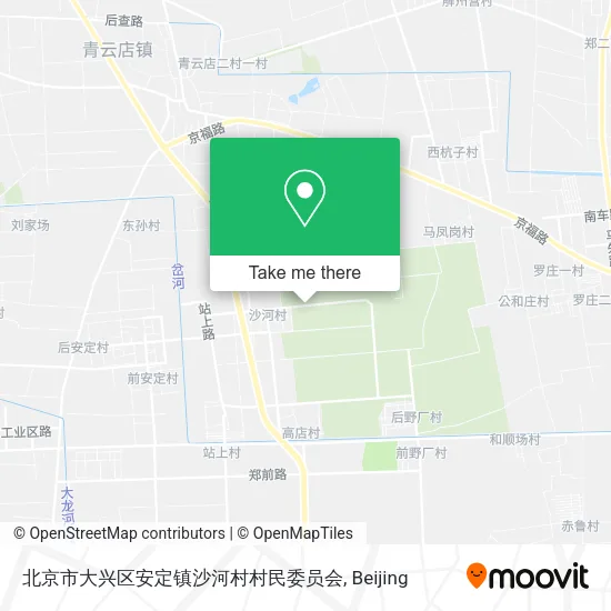 北京市大兴区安定镇沙河村村民委员会 map