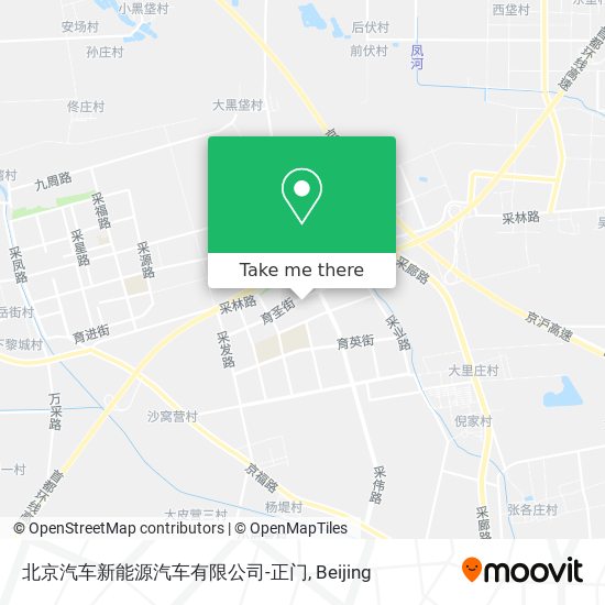 北京汽车新能源汽车有限公司-正门 map