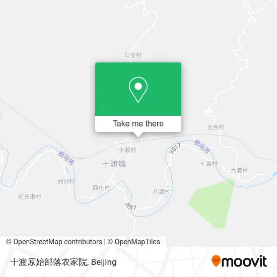 十渡原始部落农家院 map