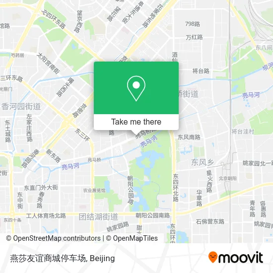 燕莎友谊商城停车场 map