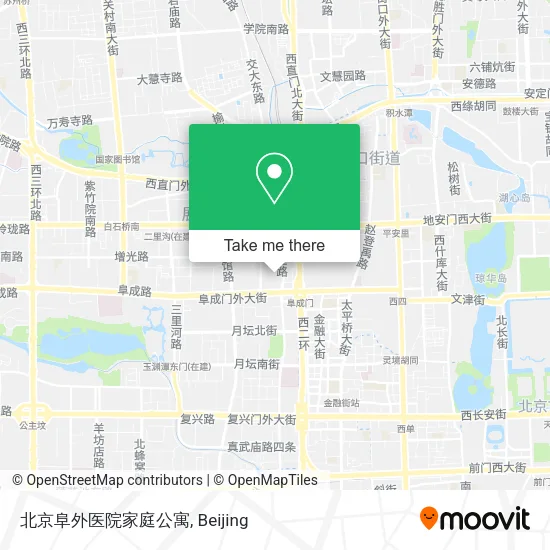北京阜外医院家庭公寓 map