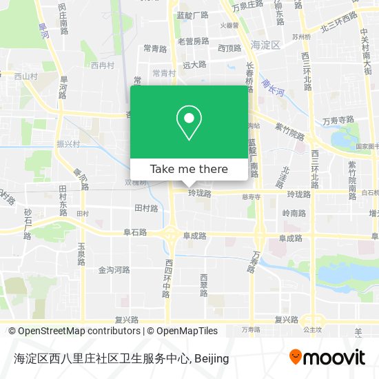 海淀区西八里庄社区卫生服务中心 map