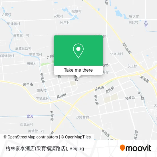 格林豪泰酒店(采育福源路店) map