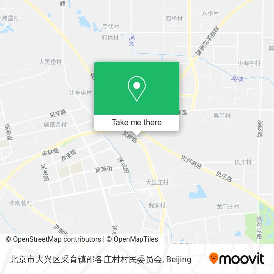 北京市大兴区采育镇邵各庄村村民委员会 map