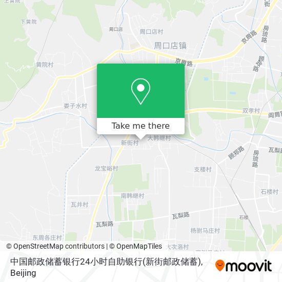 中国邮政储蓄银行24小时自助银行(新街邮政储蓄) map