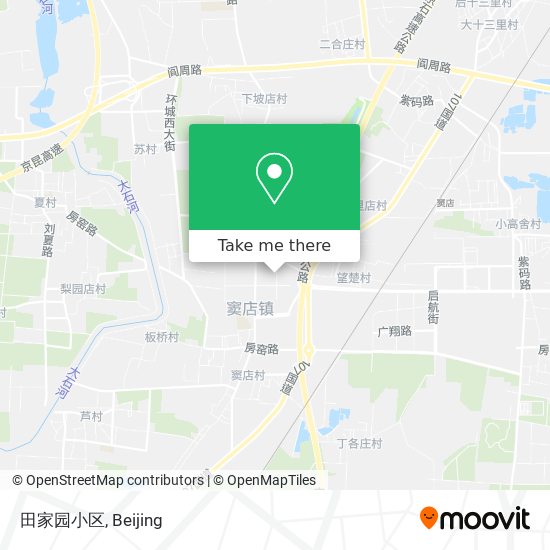 田家园小区 map