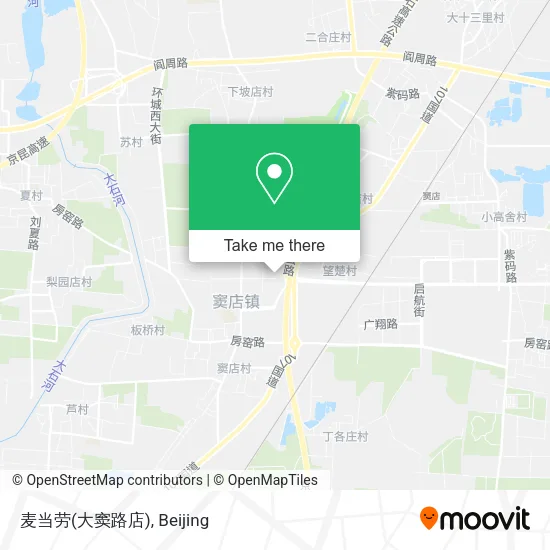 麦当劳(大窦路店) map
