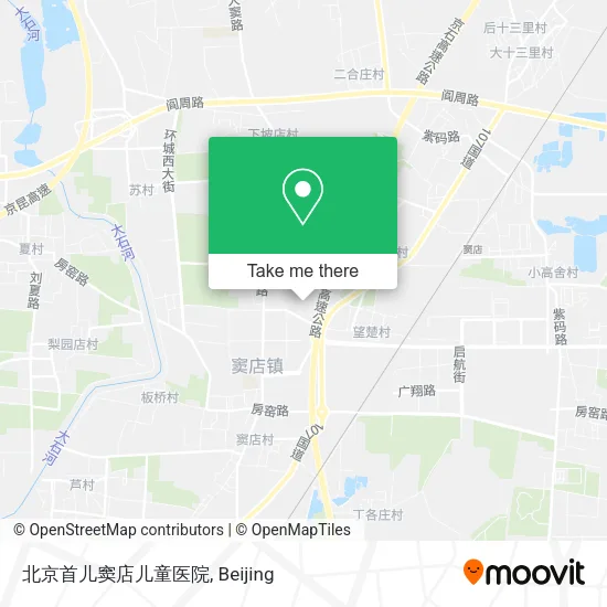 北京首儿窦店儿童医院 map