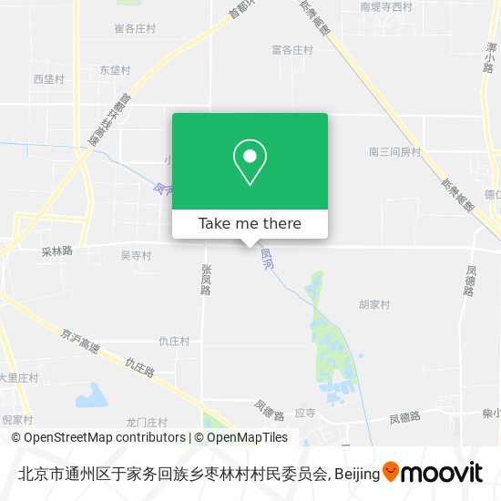 北京市通州区于家务回族乡枣林村村民委员会 map