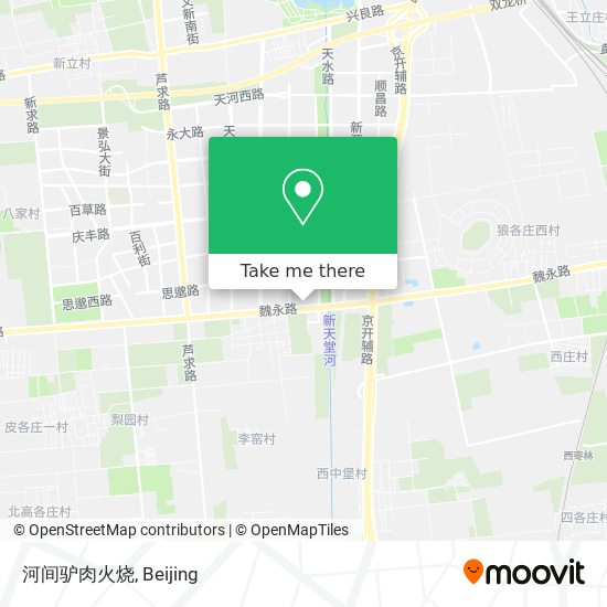 河间驴肉火烧 map