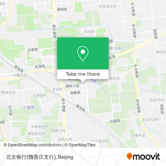 北京银行(魏善庄支行) map