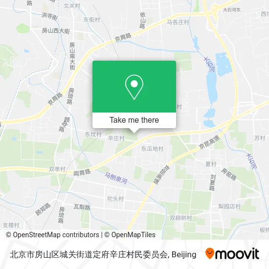 北京市房山区城关街道定府辛庄村民委员会 map