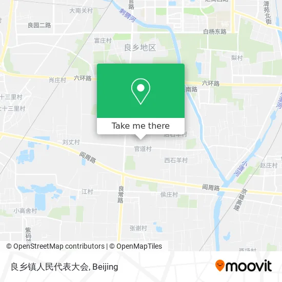 良乡镇人民代表大会 map