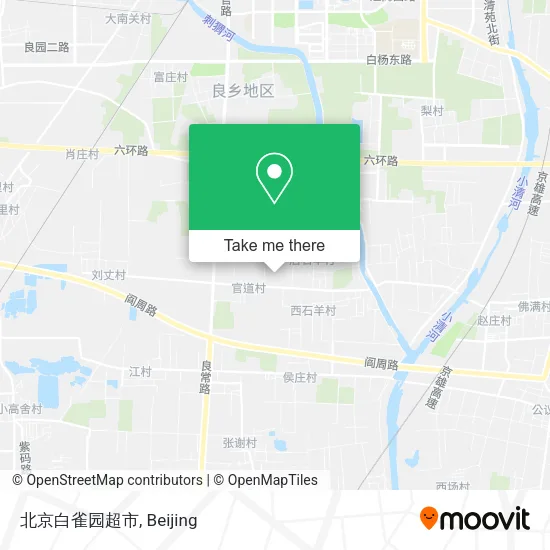 北京白雀园超市 map