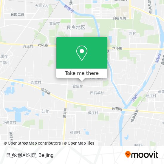 良乡地区医院 map