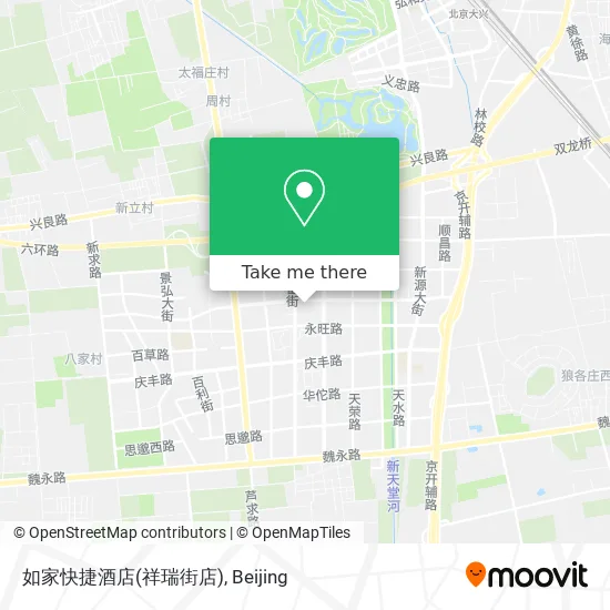 如家快捷酒店(祥瑞街店) map