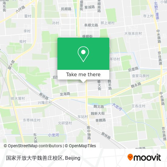 国家开放大学魏善庄校区 map