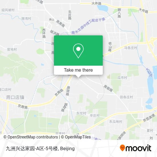 九洲兴达家园-A区-5号楼 map