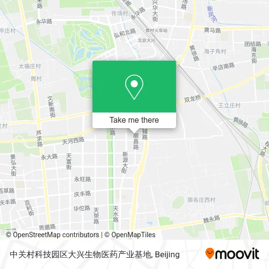 中关村科技园区大兴生物医药产业基地 map