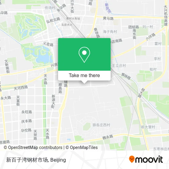 新百子湾钢材市场 map