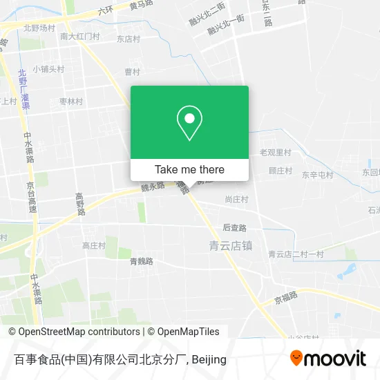 百事食品(中国)有限公司北京分厂 map
