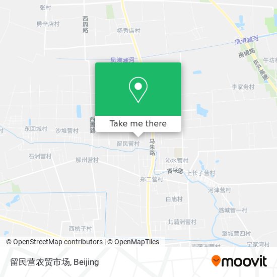 留民营农贸市场 map