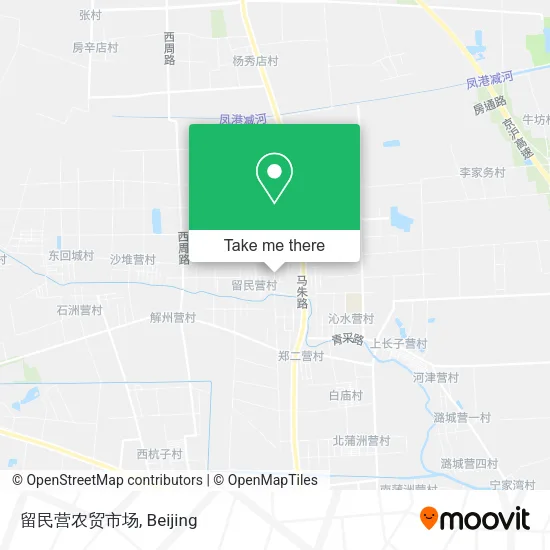留民营农贸市场 map