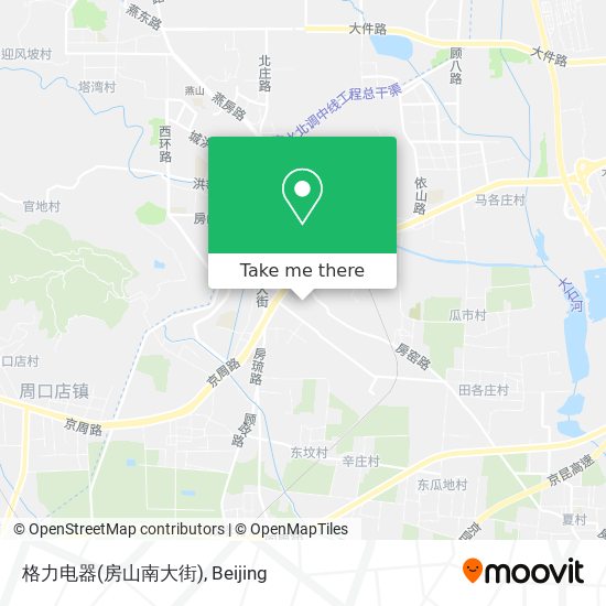 格力电器(房山南大街) map