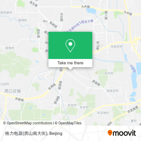 格力电器(房山南大街) map