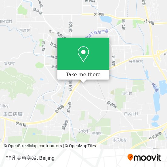 非凡美容美发 map