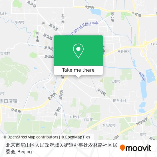 北京市房山区人民政府城关街道办事处农林路社区居委会 map