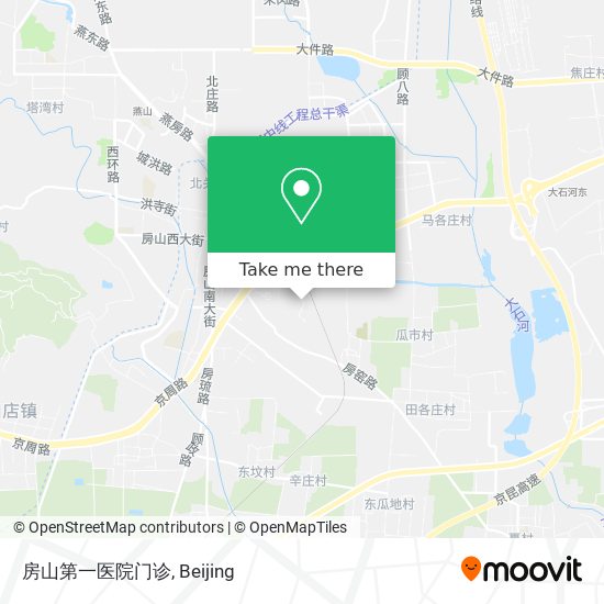 房山第一医院门诊 map