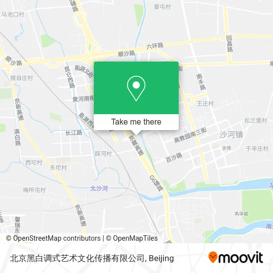 北京黑白调式艺术文化传播有限公司 map