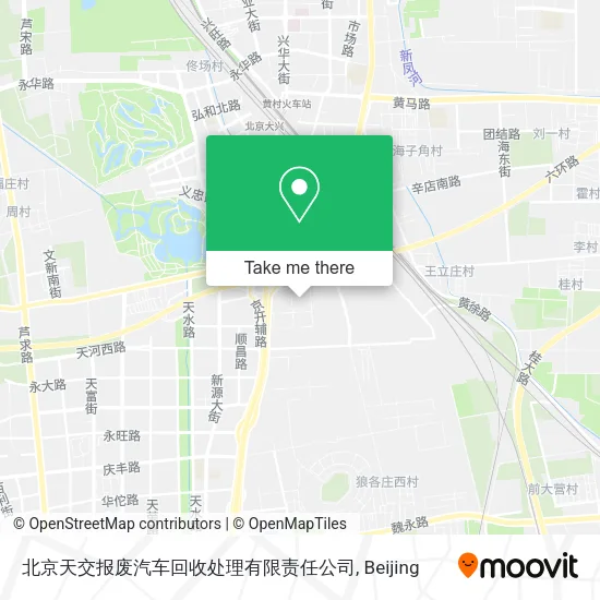 北京天交报废汽车回收处理有限责任公司 map