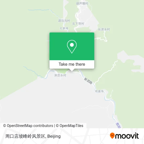 周口店坡峰岭风景区 map
