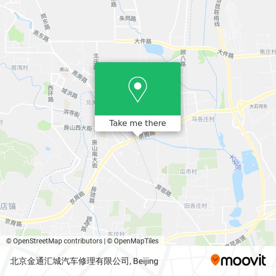 北京金通汇城汽车修理有限公司 map