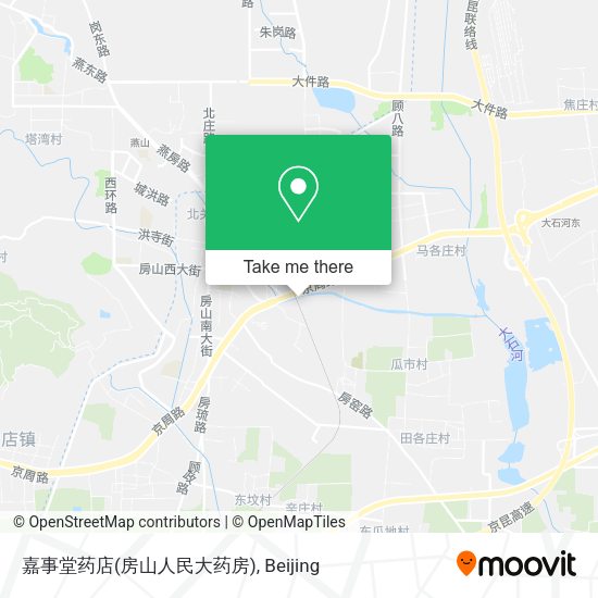 嘉事堂药店(房山人民大药房) map