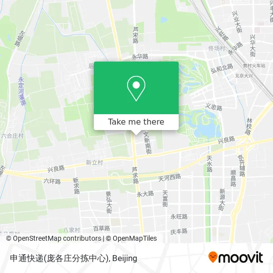 申通快递(庞各庄分拣中心) map