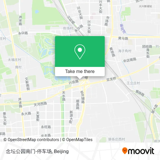 念坛公园南门-停车场 map