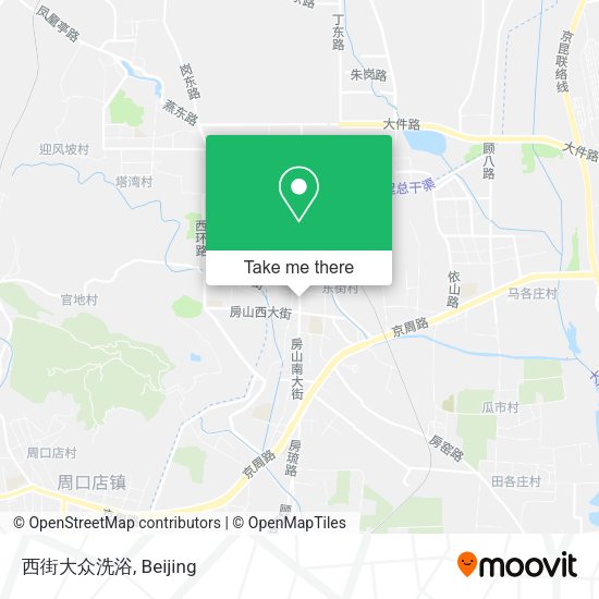 西街大众洗浴 map