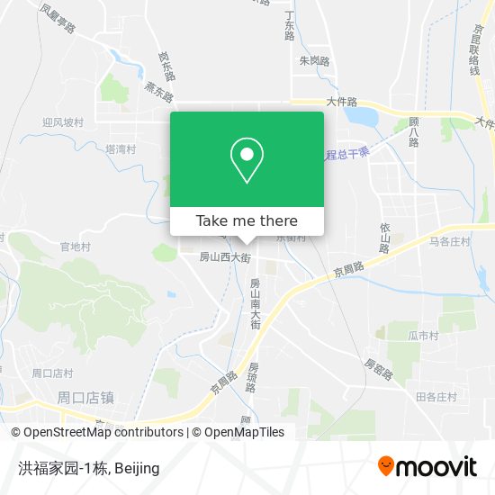 洪福家园-1栋 map