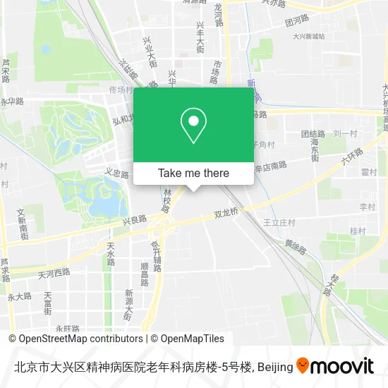 北京市大兴区精神病医院老年科病房楼-5号楼 map